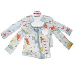 Huggies Babywear Kids Footies - Blue and Orange